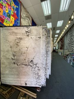 5x7 Area Rugs Carpet Rugs Maribel Design Thick Colors White Gold 