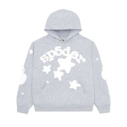 sp5der beluga hoodie grey