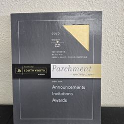 GOLD SOUTH WORTH Parchment specialty paper 