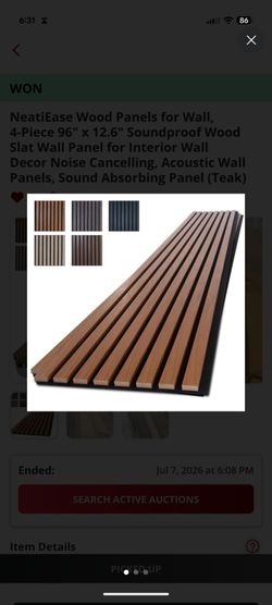 Acoustic Wood Slat Wall Panels – Set of 4