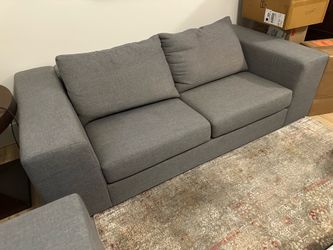 Italian Sofa Set of 2 (5 people) & Mirrored Coffee Table