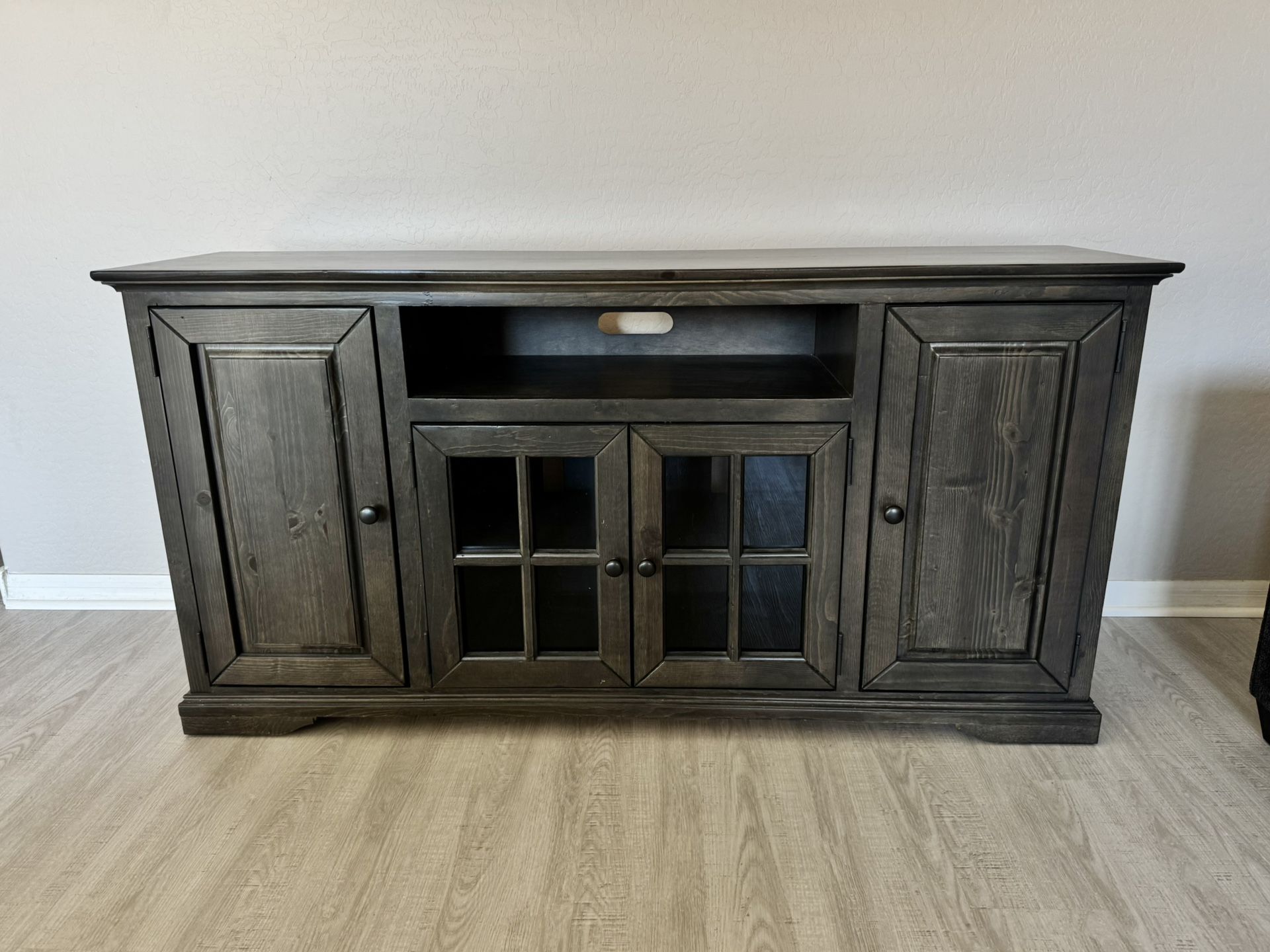 Media Console - Hamilton 64” (Storm Finish)
