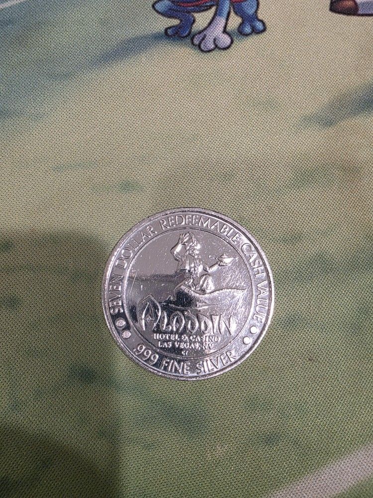 Las Vegas Aladdin Silver Coin
