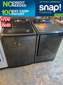 Samsung XL Washer And Dryer Electric