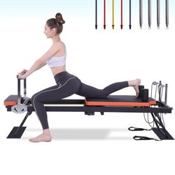 Pilates Reformer,Dpiolrcag Foldable Pilates Machine & Equipment for Home Use and Gym Workout, Suitable for Advanced 