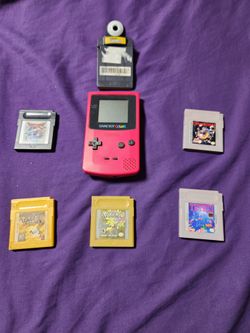 Game Boy Color Bundle with 5 Games and Camera