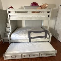 Bunk Bed Set with Storage & Dresser
