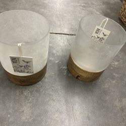 Glass Candle holders