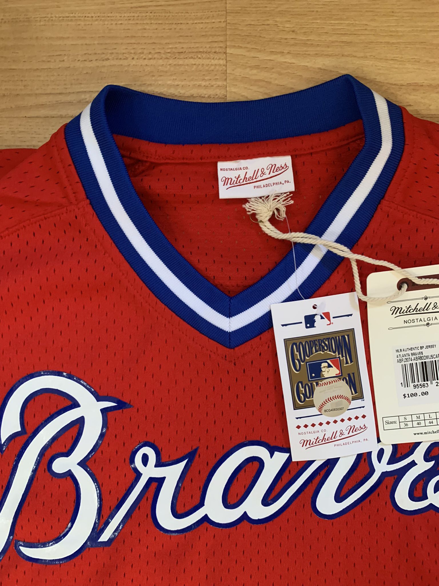 Mitchell & Ness Cooperstown Atlanta Braves Dale Murphy #3 Jersey