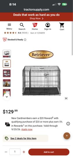 Retriever  Wire Dog Crate