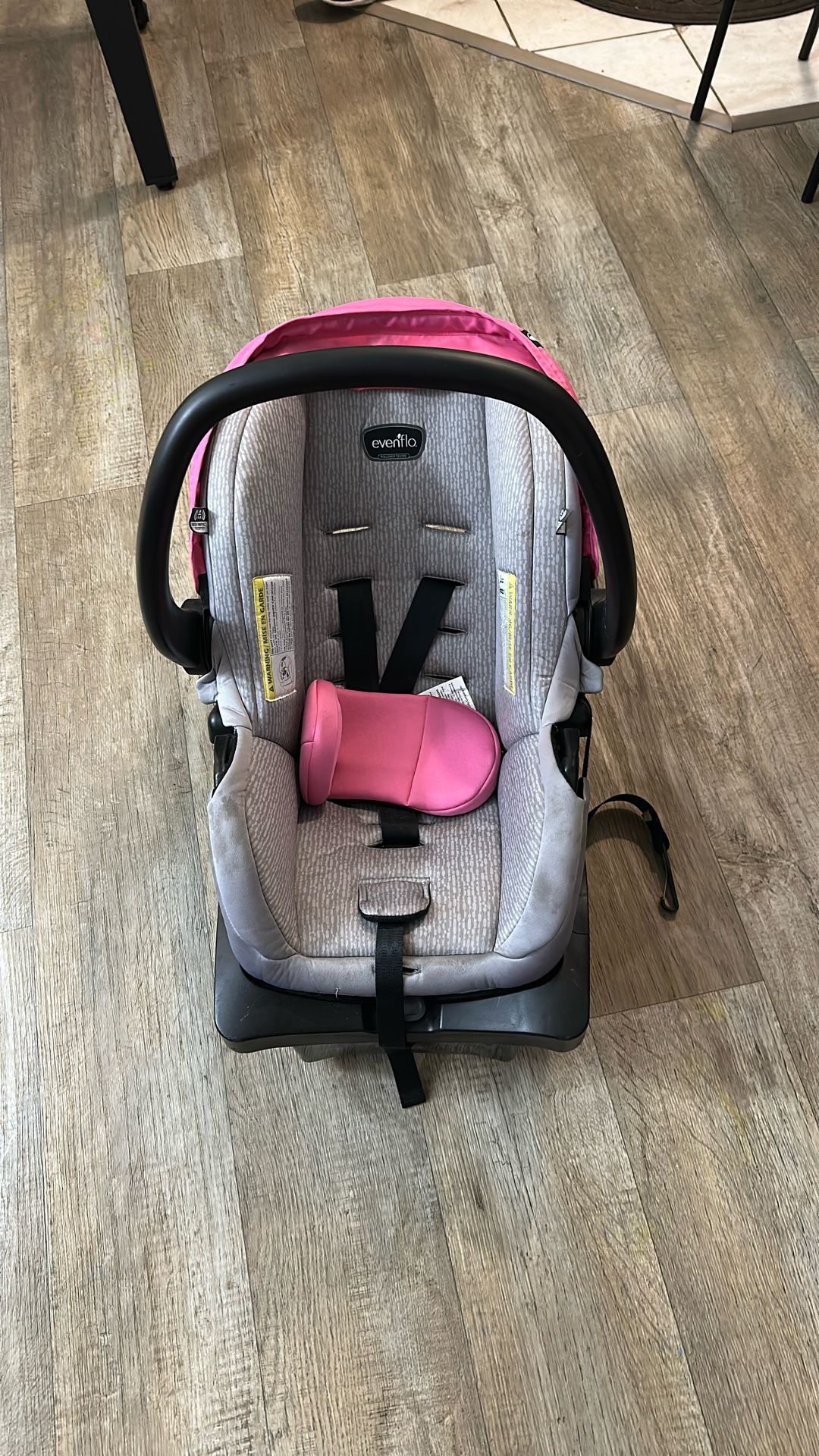 Car Seat Pink With Base