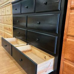 9 drawer black