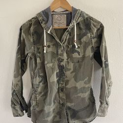 Pacsun camo jacket.  Bin z