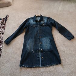 Long Jean Jacket - Size XLarge 
