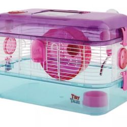 Hamster Cage + accesories and food