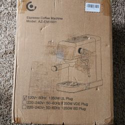 AMZCHEF Espresso Machine Model AZ EM1501 with Milk Frother