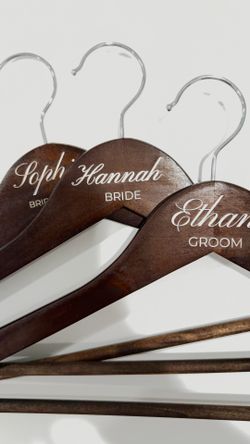 Custom Engraved Wedding Hangers – Only $4 Each