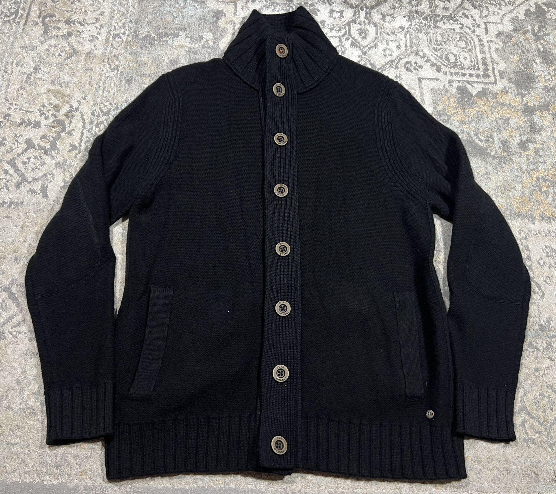 Boss Orange Wool Blend Mens Size XL Button-up cardigan sweater w/ pockets