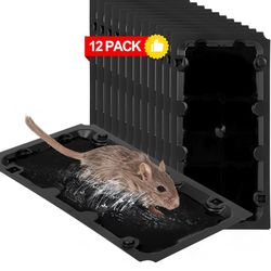 Pack Sticky Mouse Trap Rat Traps Indoor, Peanut Taste Pheromone Mouse Traps Indoor for Home, Glue Sticky Traps for Mice and Ra