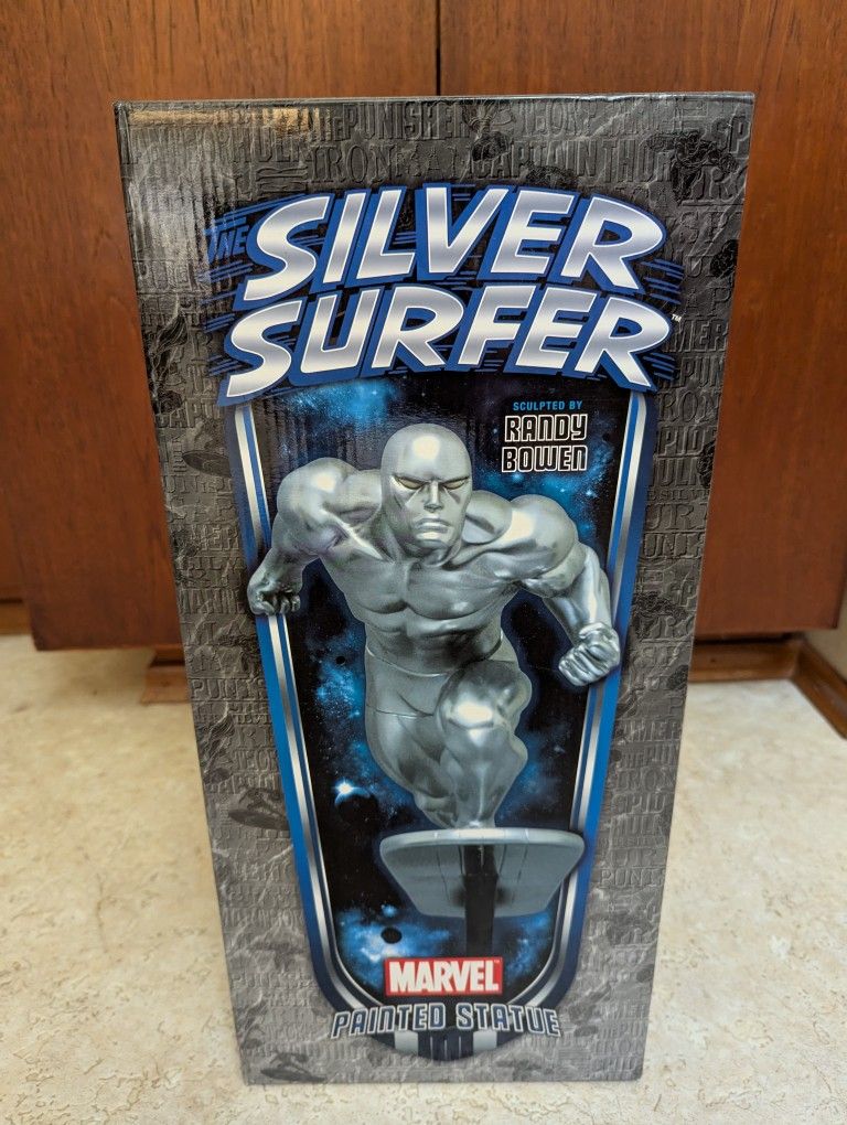 Silver Surfer Painted Statue Randy Bowen 