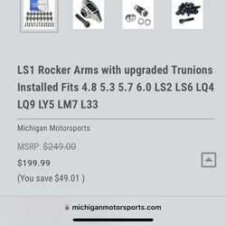 LS1 Rocker Arms Upgraded Trunions 