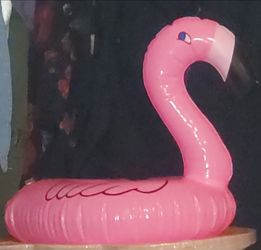 Flamingo blow up drink holder 2 pack