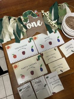 The Hungry Caterpillar party decorations
