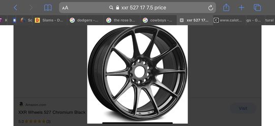 XXR Wheels 17 7.5 4 100