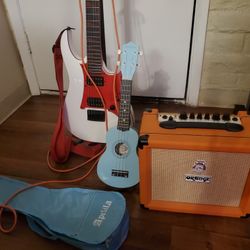 Ibanez Guitar And Orange Amp Combo