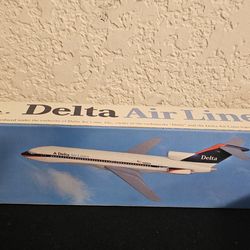 Delta Boeing 727-200 Model, Rare #Number N484DA, Desktop, Scale 1:200 Plane New in Box