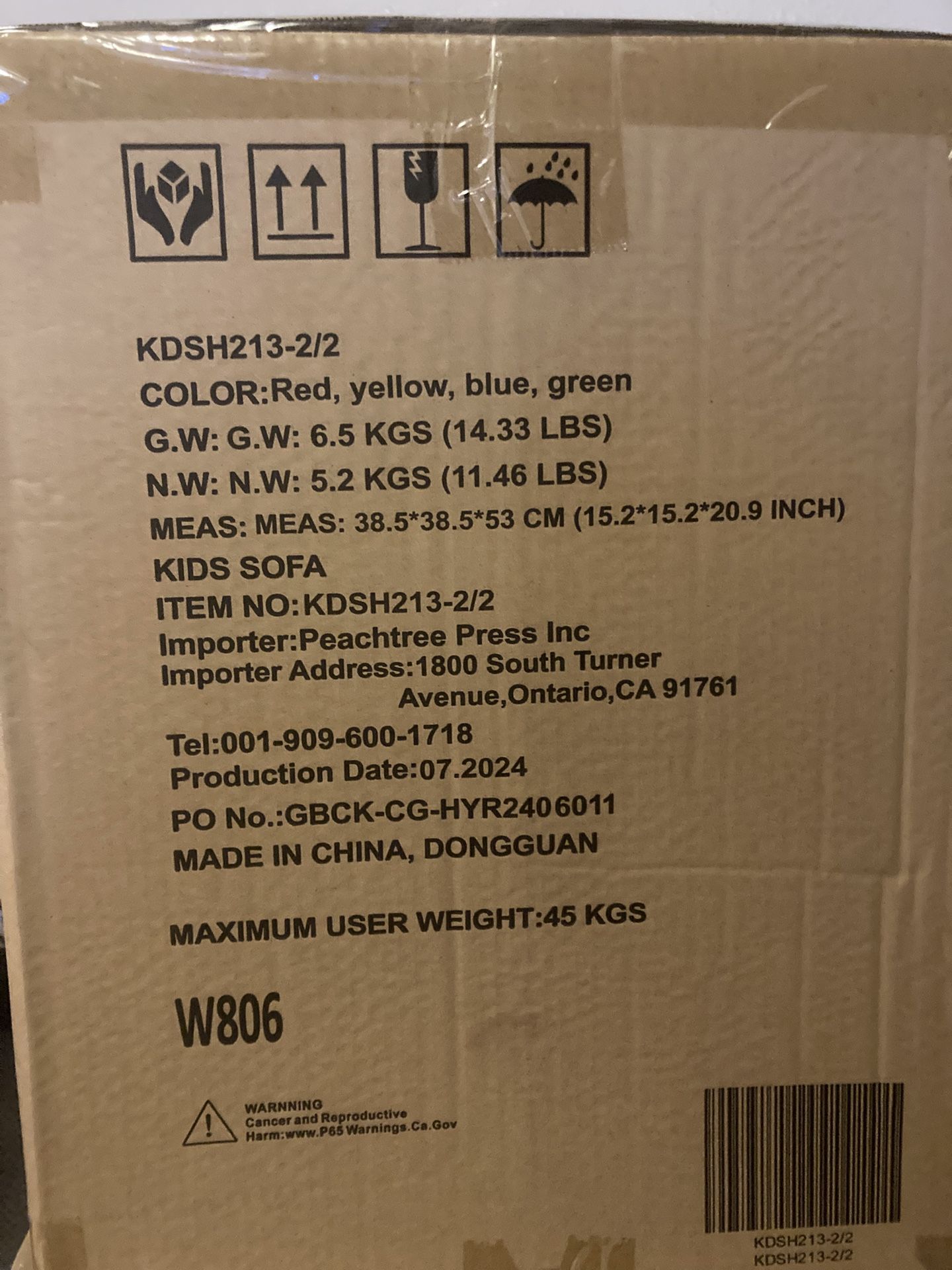 kids sofa dimensions