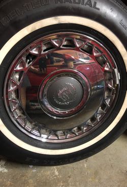 Cadillac fleetwood chrome wheels