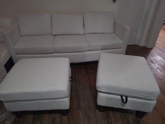 White sofa