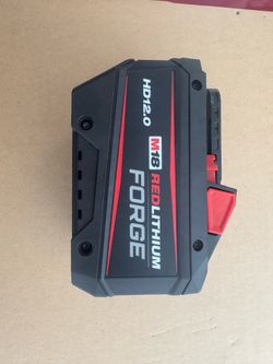 Milwaukee HD 12.0 red lithium forge battery