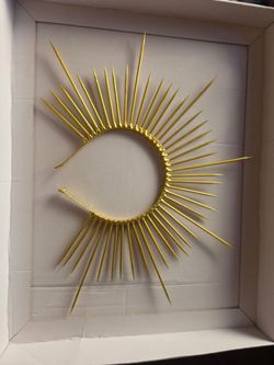 gold sunburst halo crown