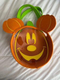Disney Mickey Mouse Halloween Pumpkin Trick or Treat Bag