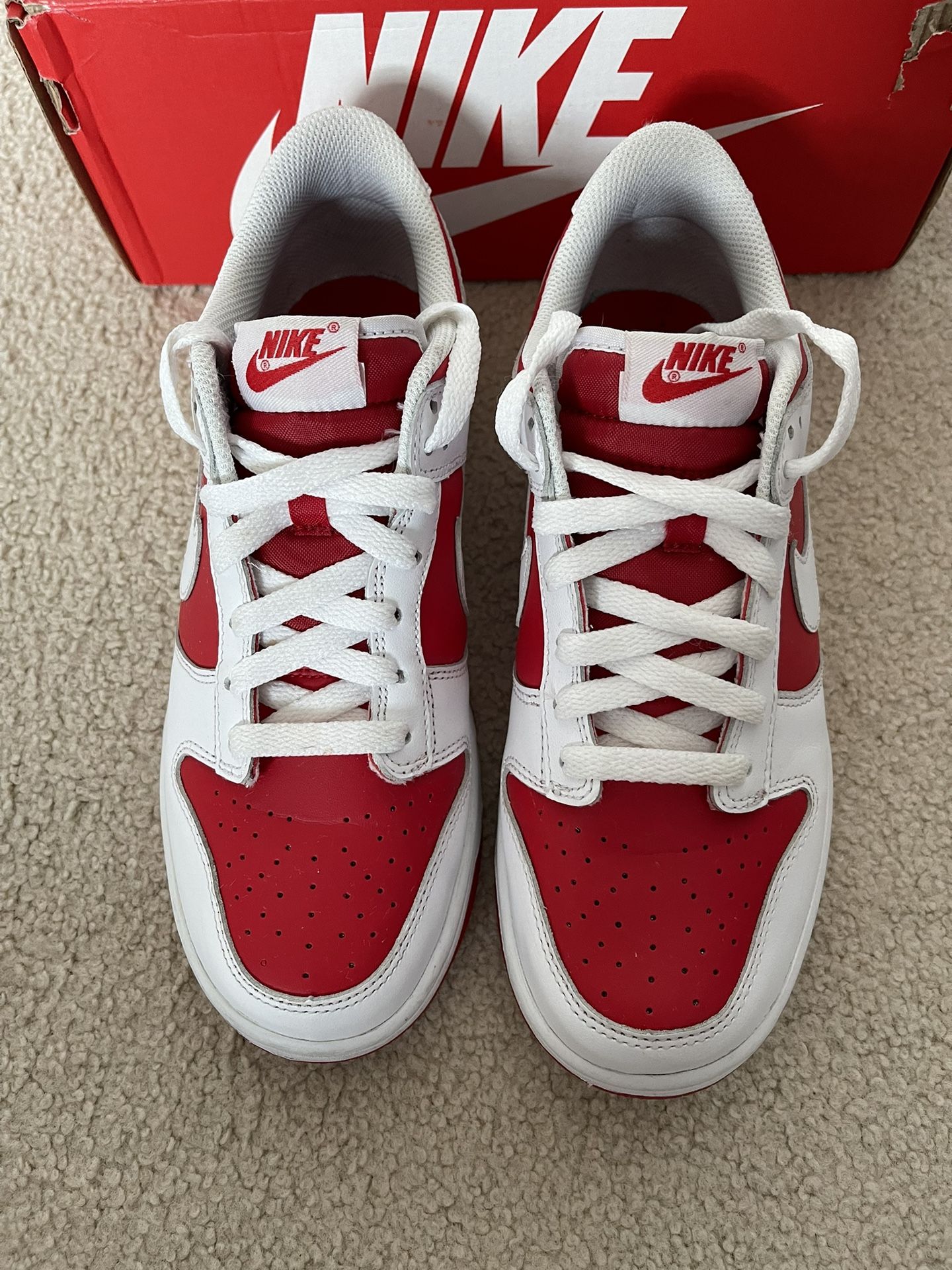 Championship Red Dunks