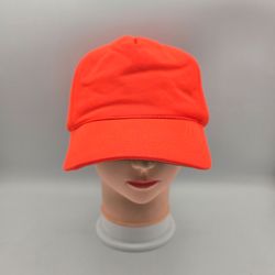 Outdoor Cap Solid Orange Adjustable SnapbackHat. 11