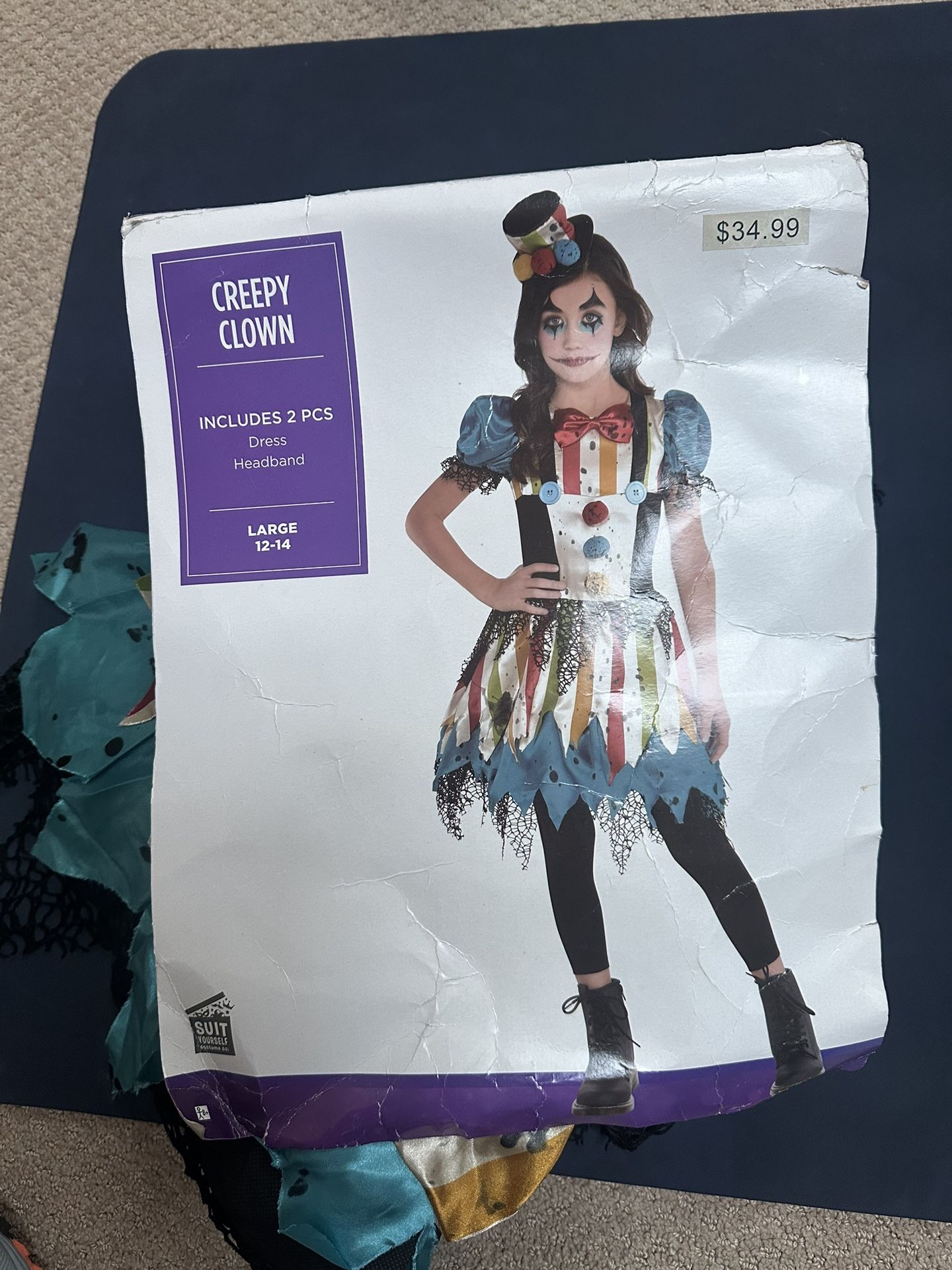 Girls Clown Costume