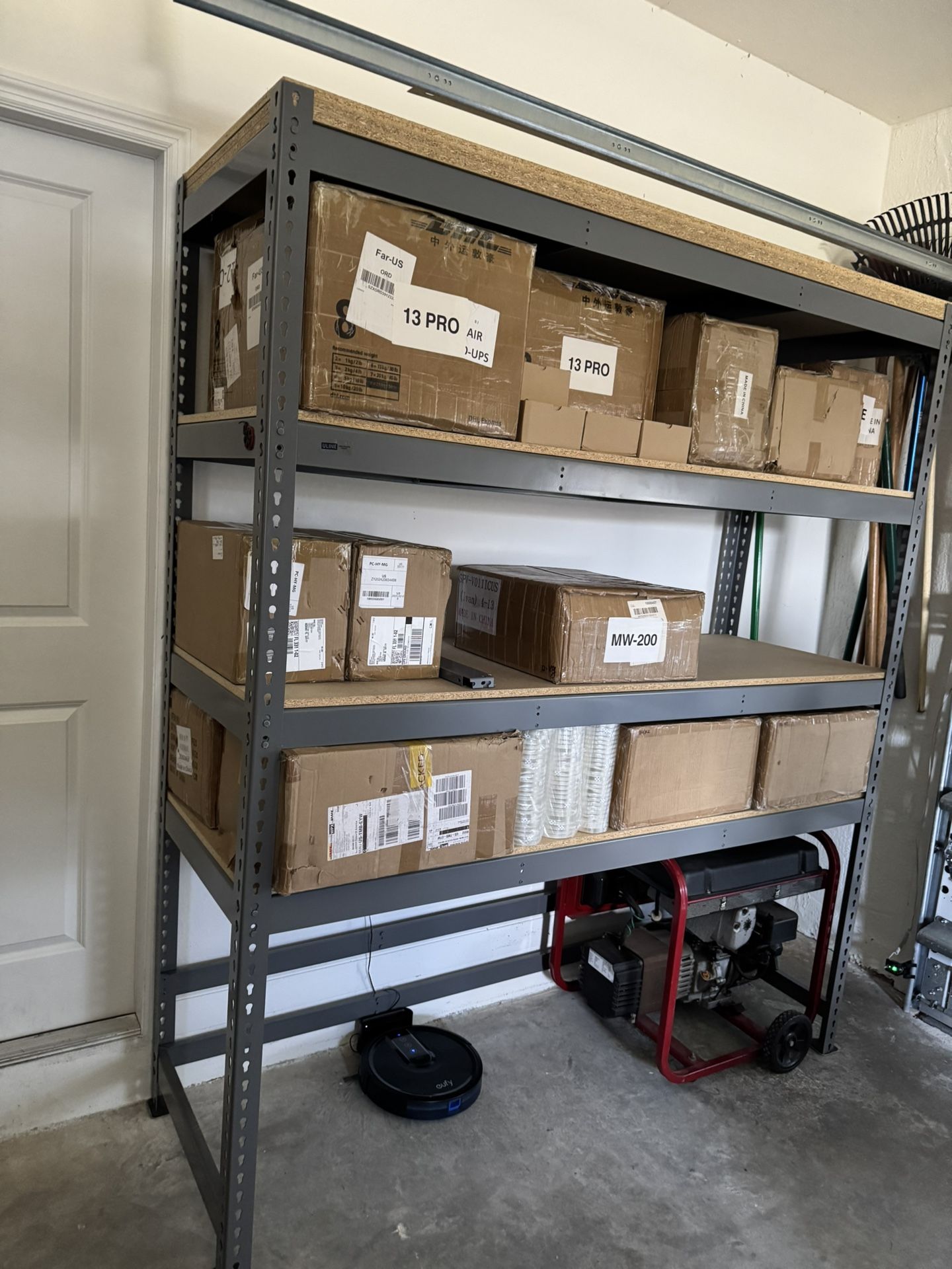 Uline Heavy Duty Wide Span Storage Rack Particle Board