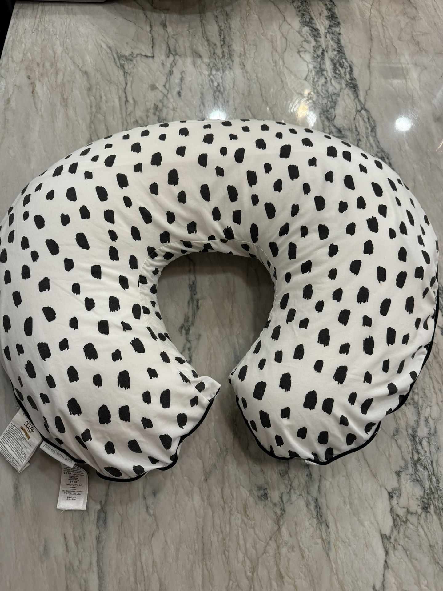 Boppy Pillow W/ Pottery Barn Cover & Waterproof Liner