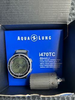 Aqualung scuba diving computer w/ transmitter