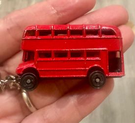 Double decker bus key chain  vintage