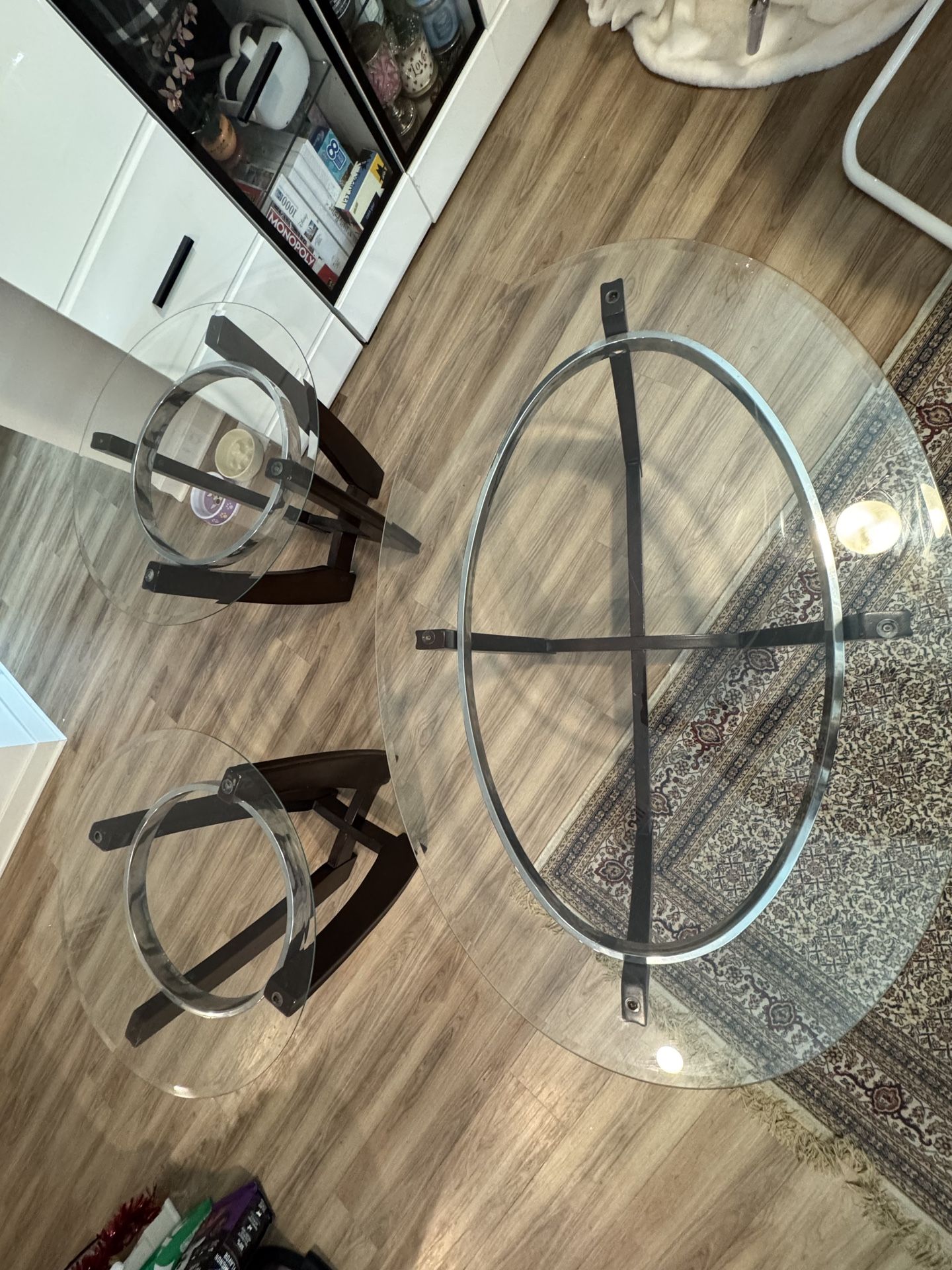 Glass Coffee Table Set (3-Piece) – $170 OBO