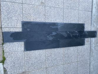 Black Tile Mate Finish Size 6”x24” Inches I Have 50’ Square Feet 