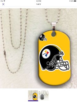 Steelers dog tags