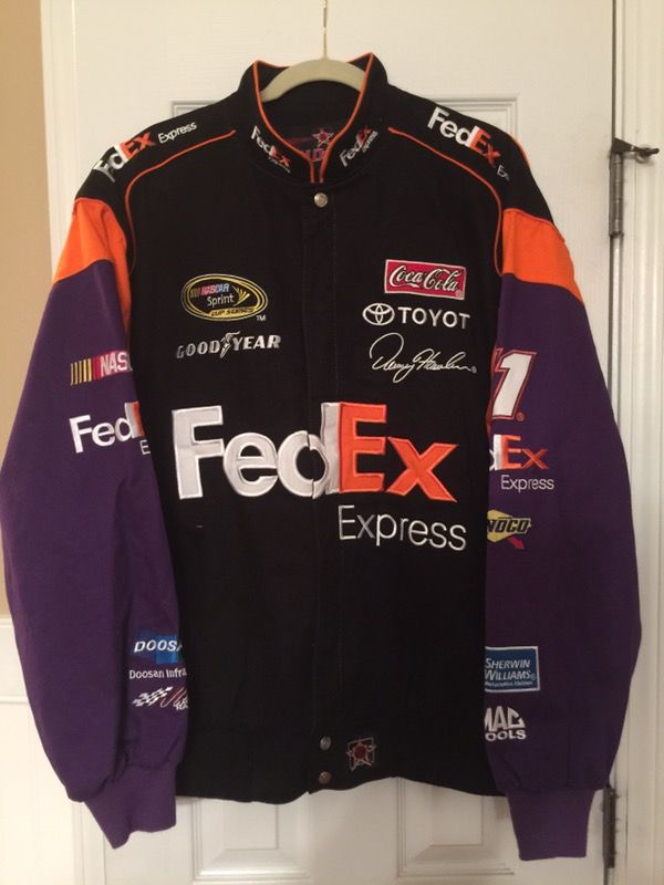 Denny Hamlin Fedex Racing Jacket XL Like New