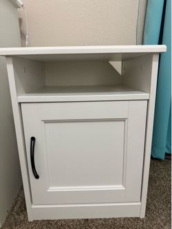 White nightstand