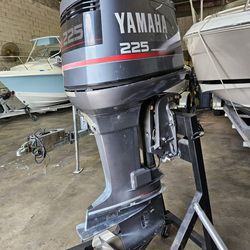 Yamaha 225 Hp Two Stroke Outboard Motor Rigging Included 