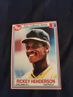 Rare Rickey Henderson Post card